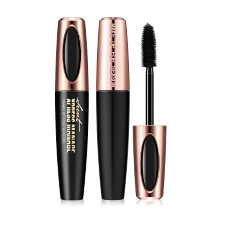 

4D Silk Fiber Mascara, Quick-Drying, Waterproof, Lengthening, Plump, Thick, Curly, Long, Not Easy To Smudge Black Mascara