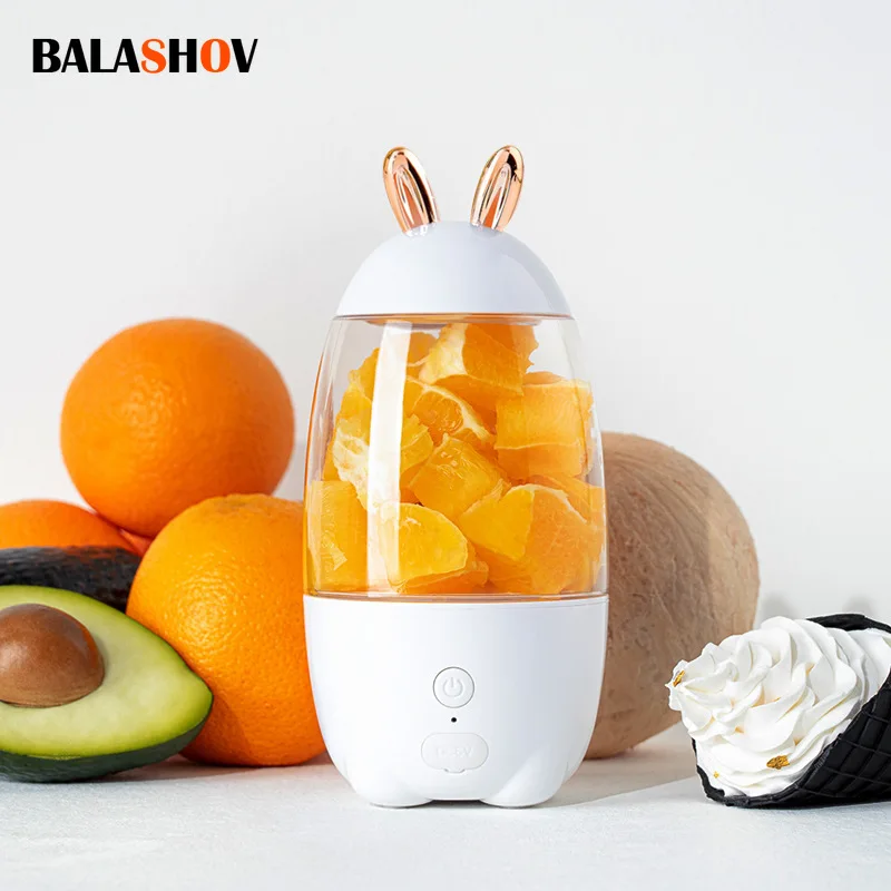 

Mini Electric Juicer Portable Blenders USB Press Charging Manual Juicers Cup 330ML Personal Food Processor Maker Juice Extractor