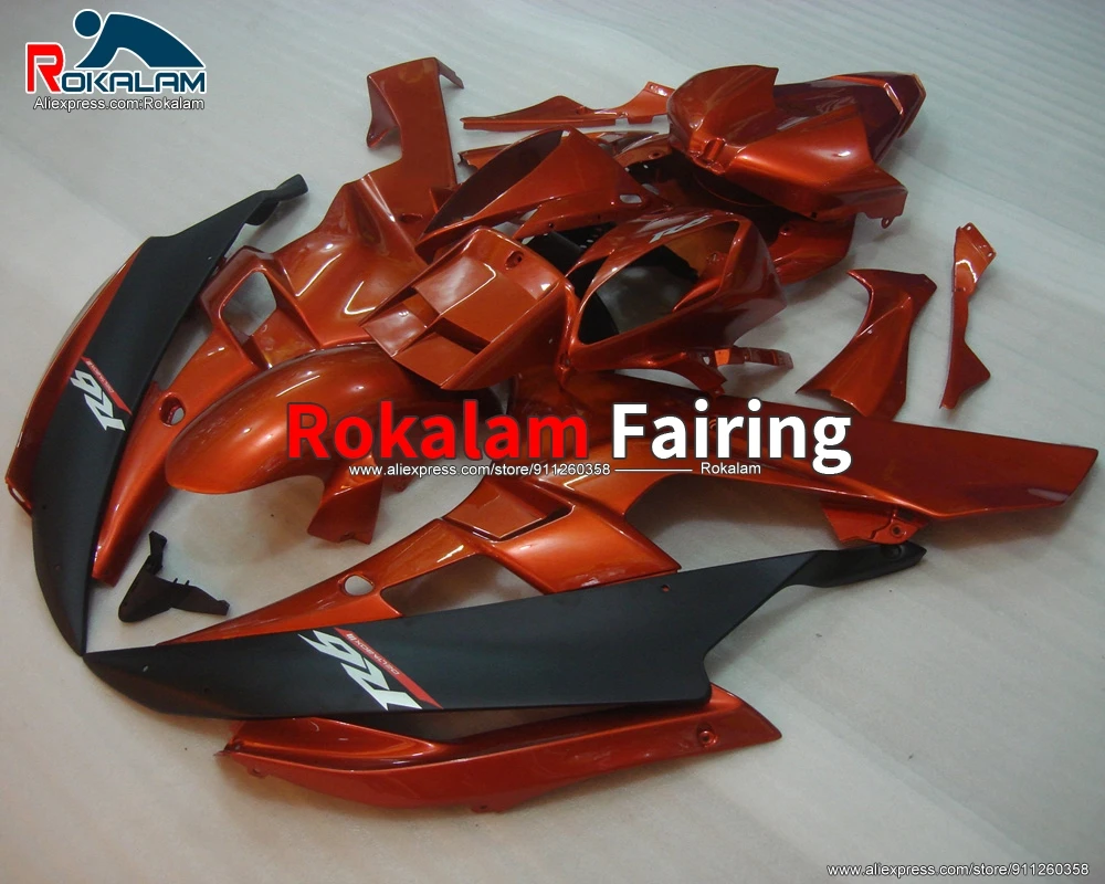 

Обтекатель для мотоцикла Yamaha R6 YZF600 2006 2007 YZFR6 06 07 Оранжевый матовый черный комплект для кузова мотоцикла (литьё под давлением)