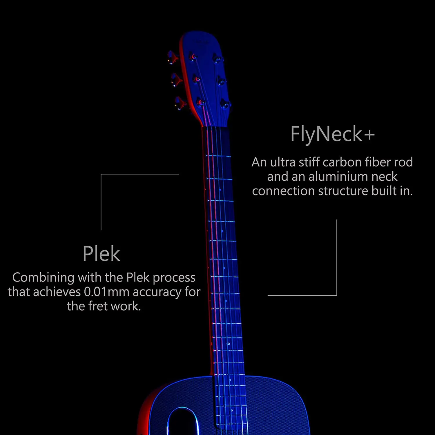 Вулканической лавы мне PRO 41 дюймов углеродного волокна для гитары создания