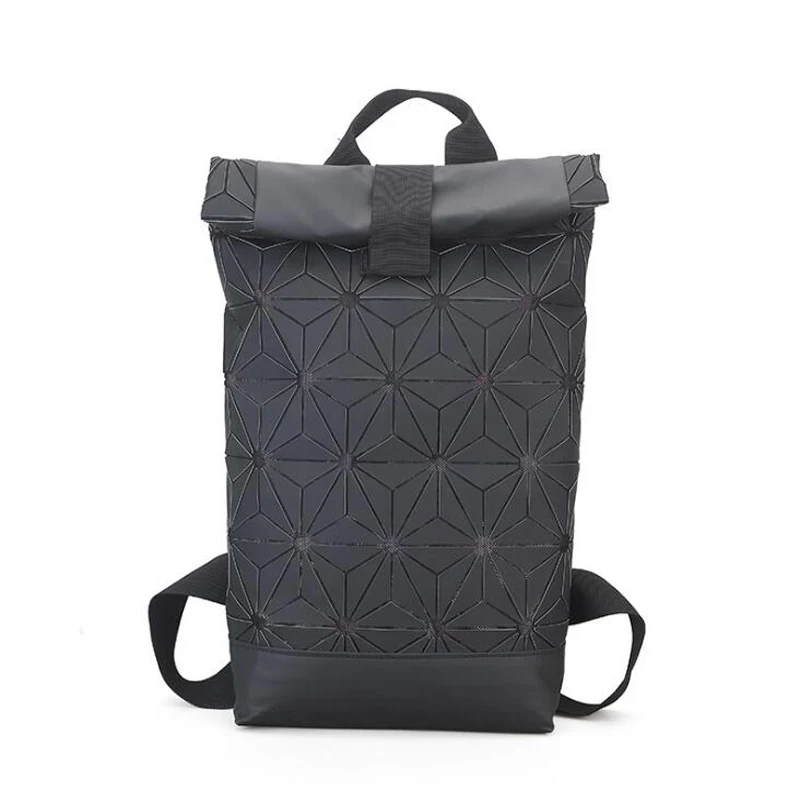 

Luminous Backpacks Folding Portable Fashion Women Men Daily Bags Backpack New 2019 Geometric Joint Rucksack Girls School Bag