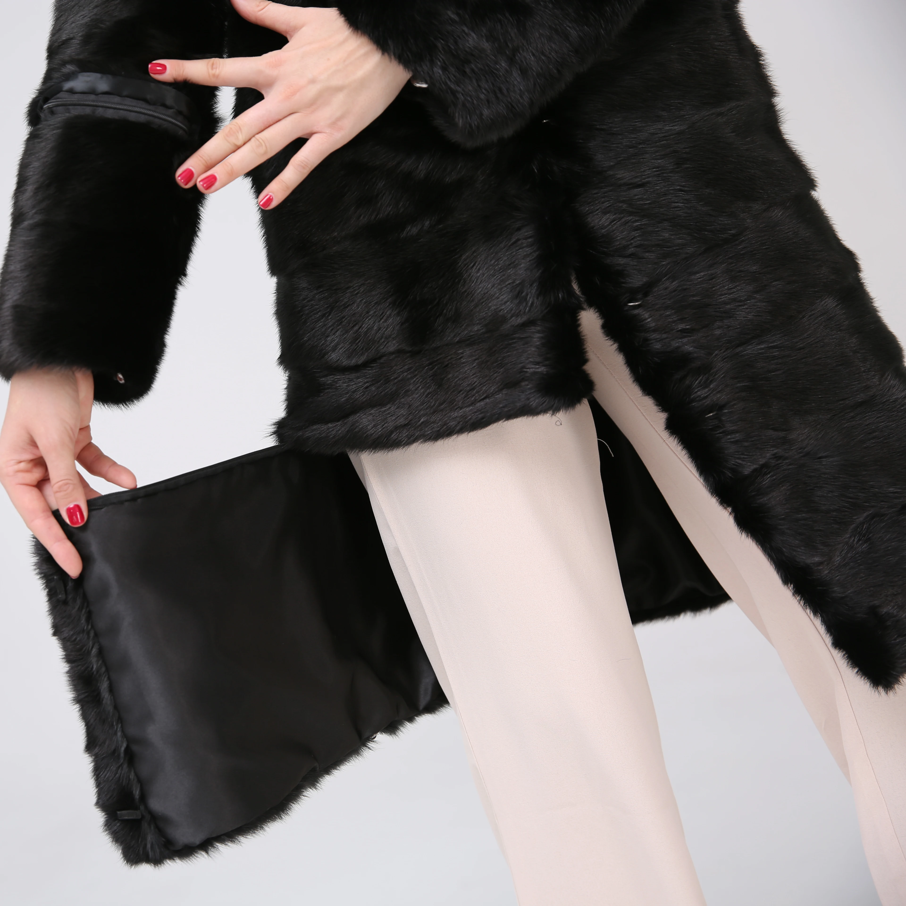 Шуба из натурального меха норки женская зимняя шуба роскошная длинная теплая