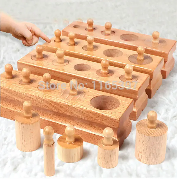 1 комплект, Детские деревянные игрушки montessori форма матча и строительного материала обучающие игрушки для детей навыки сенсорных развития