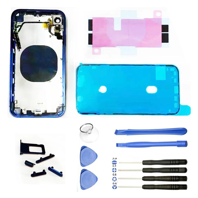 

100% high quality Aerospace-Grade Battery Cover Housing For iPhone XR like 12 Alumium Edge Rear Chassis Replacement H2OK to XR