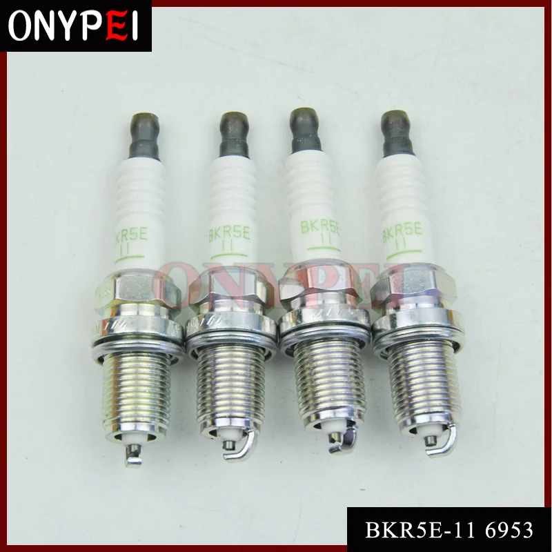 4 шт./лот нормальный Свеча зажигания BKR5E11 6953 для Hyundai Mazda Toyota Suzuki Mitsubishi BKR5E 11 6953|plug