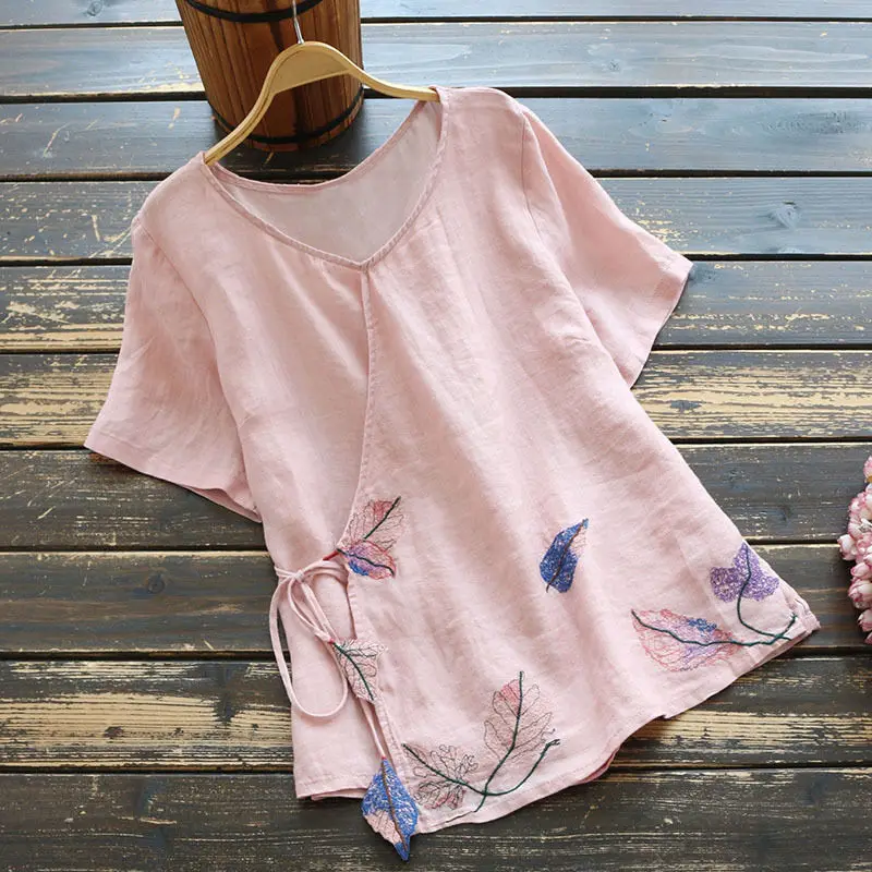 Новая женская китайская летняя форма тайчи традиционная Ретро Повседневная