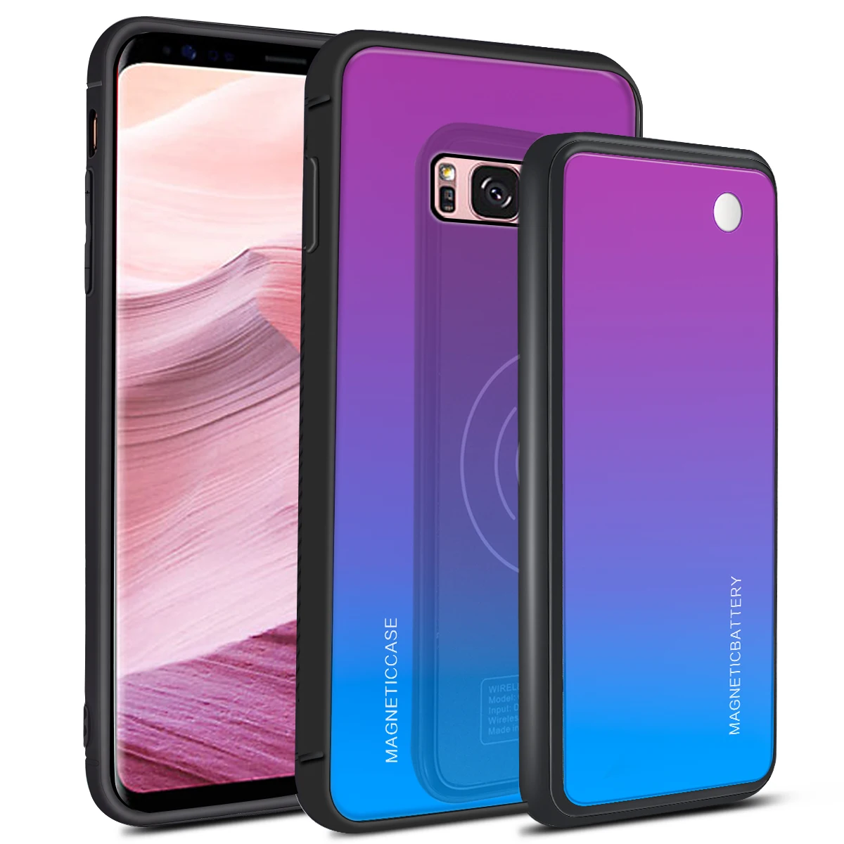 Galaxy S8 Plus Для samsung Galaxy S10/S9/S10e/S10/Note 10/S8 S9 S10 Note 10 Plus чехол с 5000 мАч беспроводным зарядным устройством - Цвет: Galaxy S8 Plus