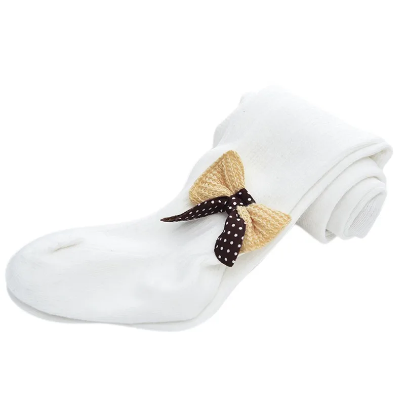 Pantimedias de algod&oacute;n para beb&eacute;s y ni&ntilde;as peque&ntilde;as, mallas de tejido con lazo, 1 par-4