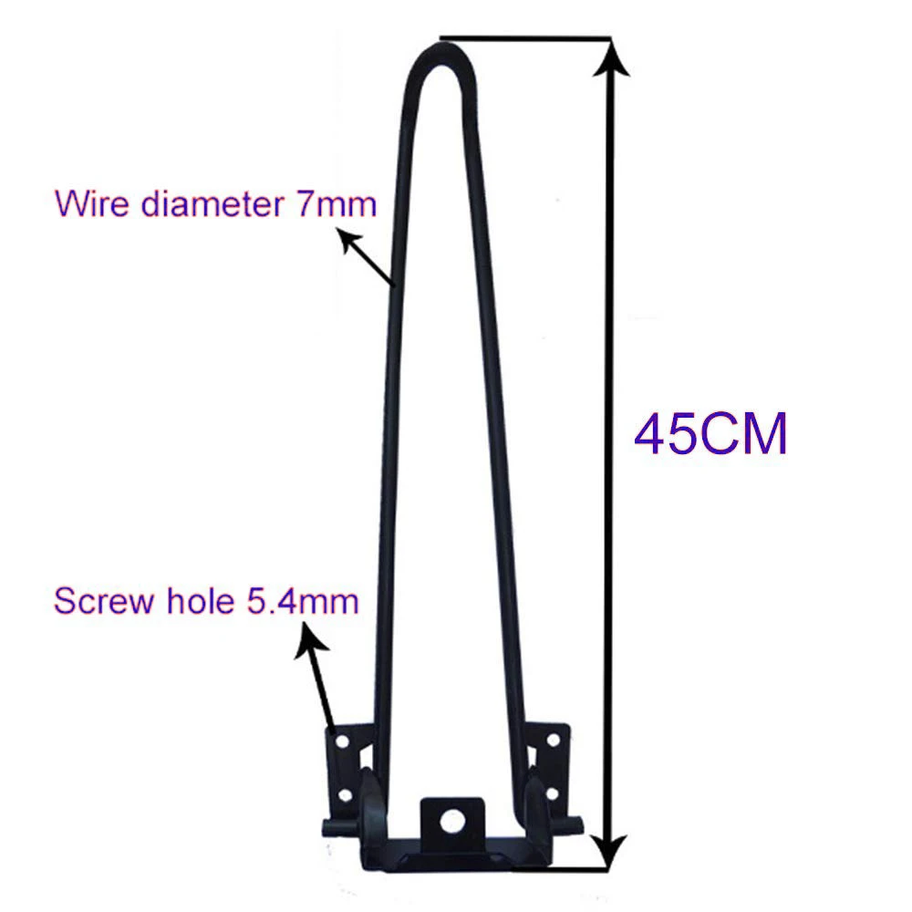 Складные шпильки для волос X4 тяжелый металлический черный DIY мебельные