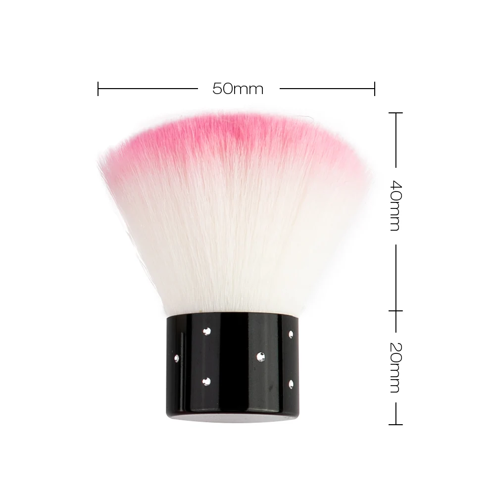 short light pink Для чистки ногтей кисточка для ногтей, инструменты для удаления пыли кисть для нанесения пудры пилочка для ногтей искусство уход для маникюра и педикюра, акриловые Чистящая Щетка для ухода за ногтями - Цвет: short light pink