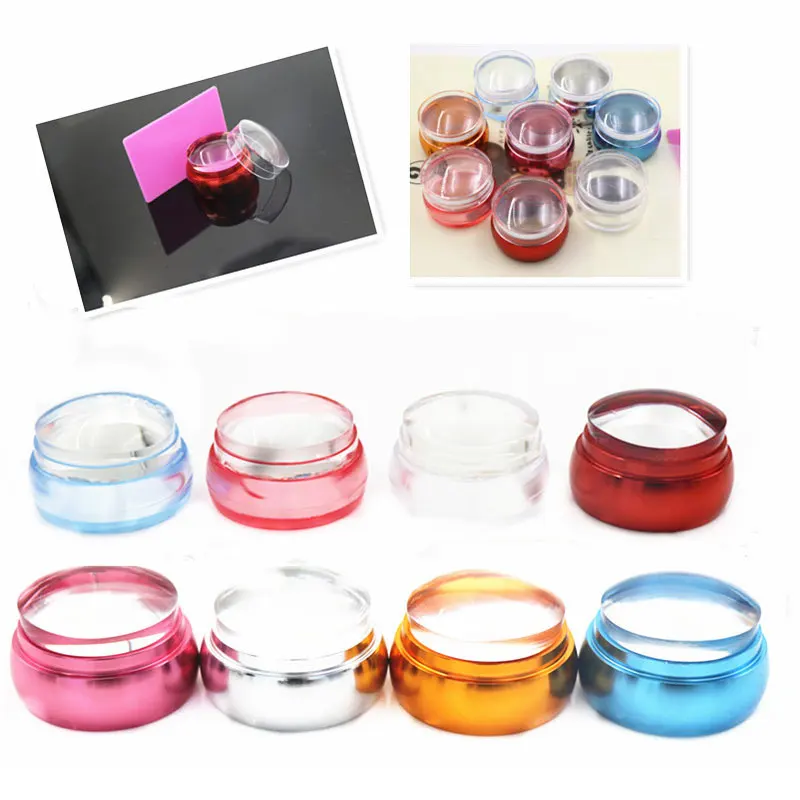 

Beauty Nail Transfer Stamper Scraper Plate Manicure Nail Seal Stamp Nail Polish Print Siliconel 2021 New Nail Beauty Tool