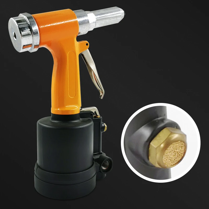 

W550 Industrial Pneumatic Tools Light Hydraulic Rivet Gun Nut Rivet Gun (Orange Black) (3/32) /(1/8) /(5/32"/(3/16") Rivet Gun