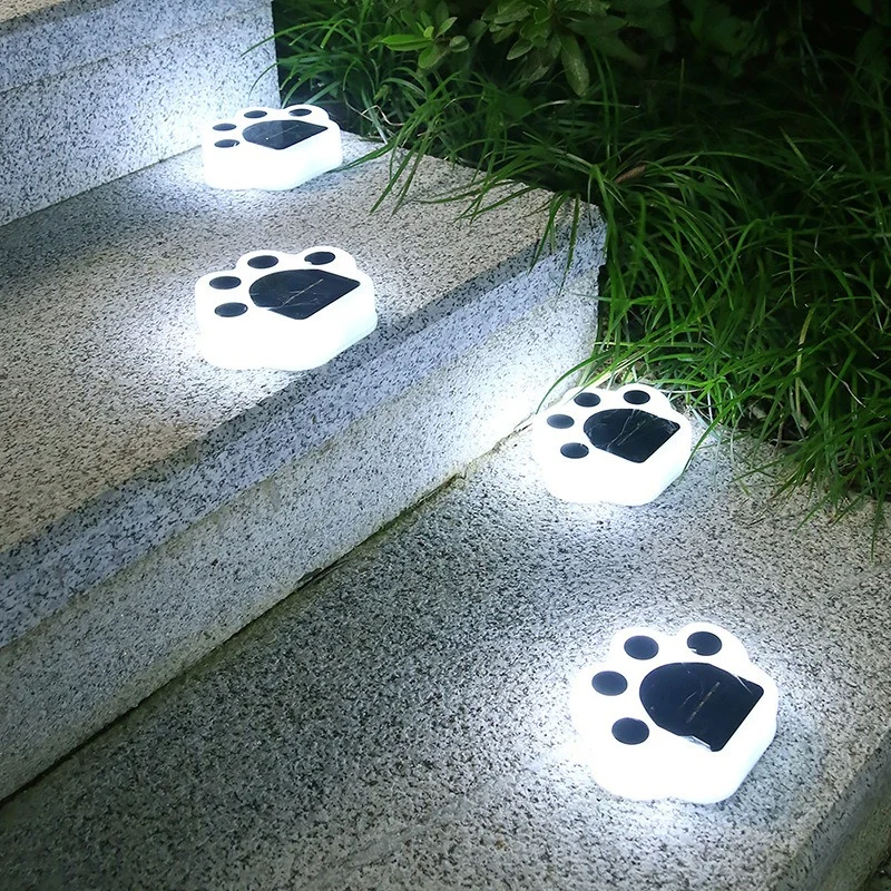 

New Solar Led Light Outdoor Paw Garden Lights Solar Lamp Sunlight Solar Outdoor Lights Garden Decoration Wall Light Solar Lights