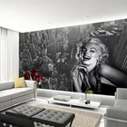 Фотообои с изображением современных простых черно-белых зданий Мэрилин Монро, для гостиной, ресторана, торгового центра, Декор, 3D Фреска