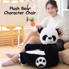 Детское плюшевое кресло-панда с медведем, удобное кресло-подставка с животными, кресло с мягкой тканью и поддоном спокойного цвета