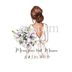 11-custom back front 1 шт./партия, персонализированное компактное зеркало, девичник, вечерние, на заказ, для свадьбы, подружки невесты, подарок - Цвет: 11-custom back front