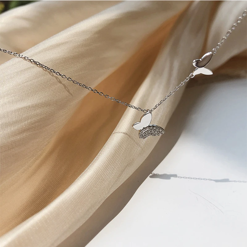 

BOAKO Cute Butterfly Necklace For Women 2020 Fashion Jewelry Necklace Charms Chains For Jewelry Choker Bijoux Femme #Hh