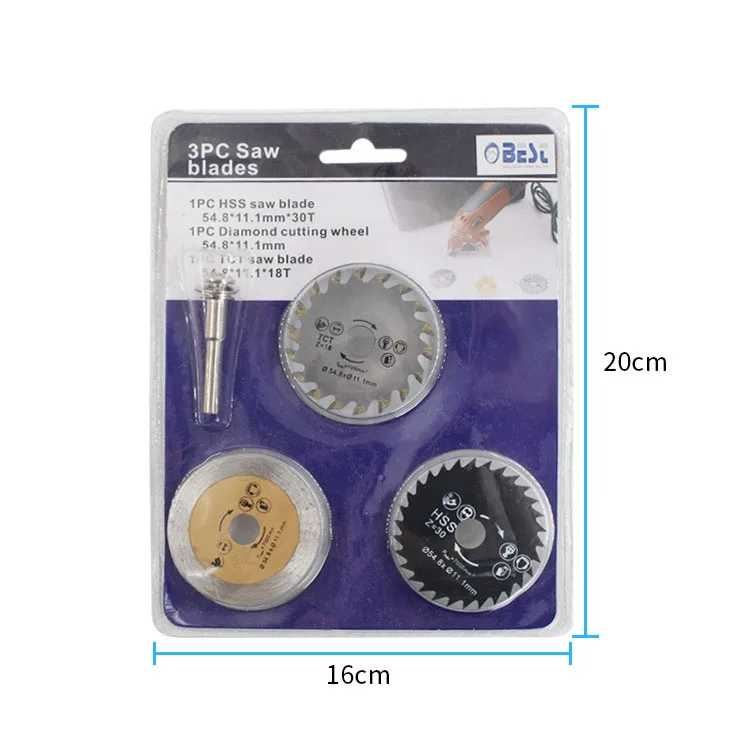 Мини-пила из стали 3 шт. высокоскоростная пила дерево пластик медь алюминий
