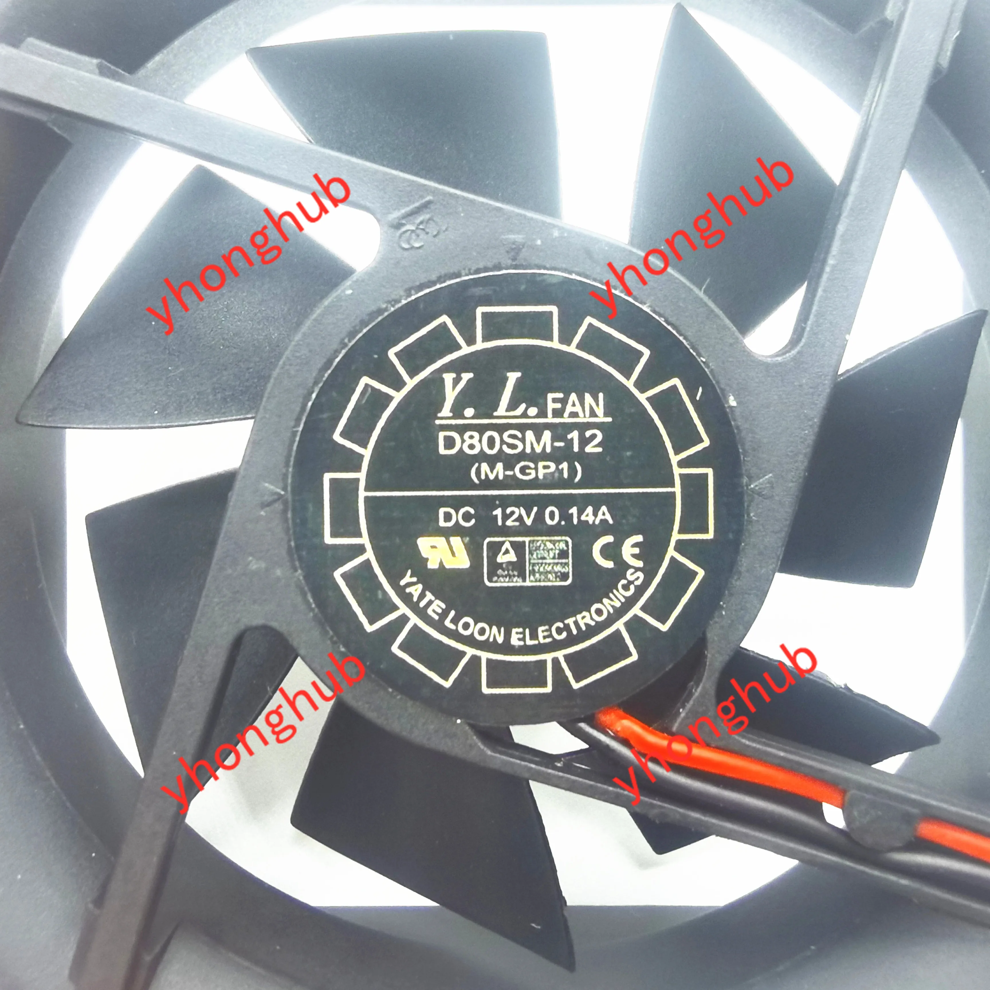 Yate Loon D80SM-12 DC 12V 0.14A 80x80x25mm 2-проводной Вентилятор охлаждения сервера | Компьютеры и