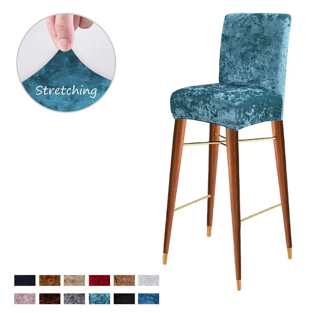 Новый стиль мягкие бархатные растягивающиеся чехлы для стульев свадьбы банкета