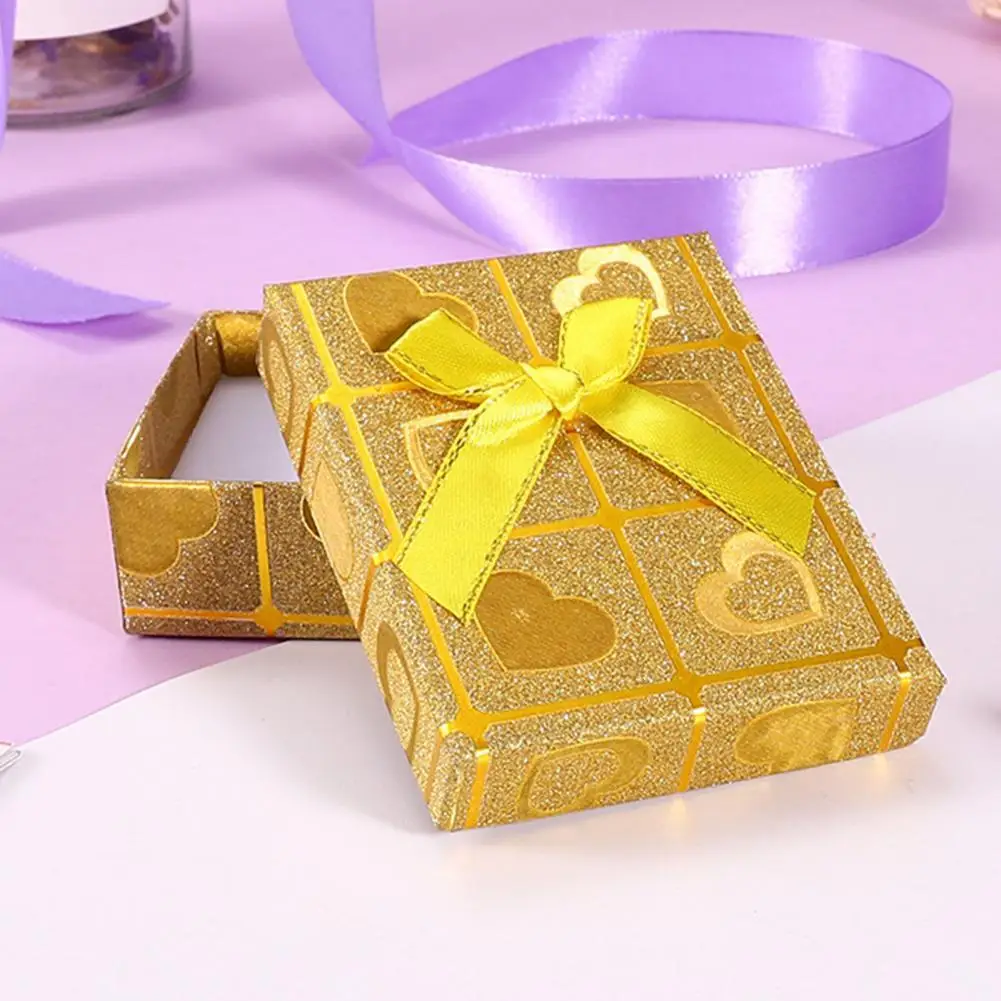 

HOT SALES!!! 6Pcs Storage Box Bowknot Design Multifunctional Paper Jewelry Storage Box for Earrings
