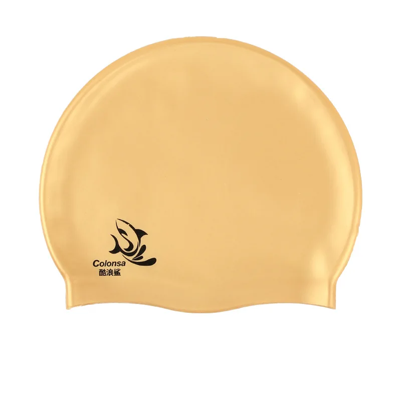 

2021 Children Adult Men And Women Large Size Beach Waterproof Printing Silicone Waterproof Stretch Swimming Cap Hot Spring Swimm