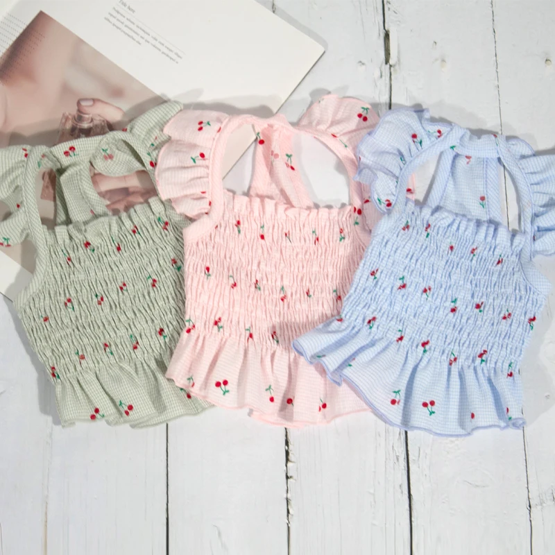 

Summer Dog Dress Chien Skirt Cat Chihuahua Floral Chiffon Clothes Doggy Puppy Clothing Small Pet Apparel Outfit Pet Cat Supplies