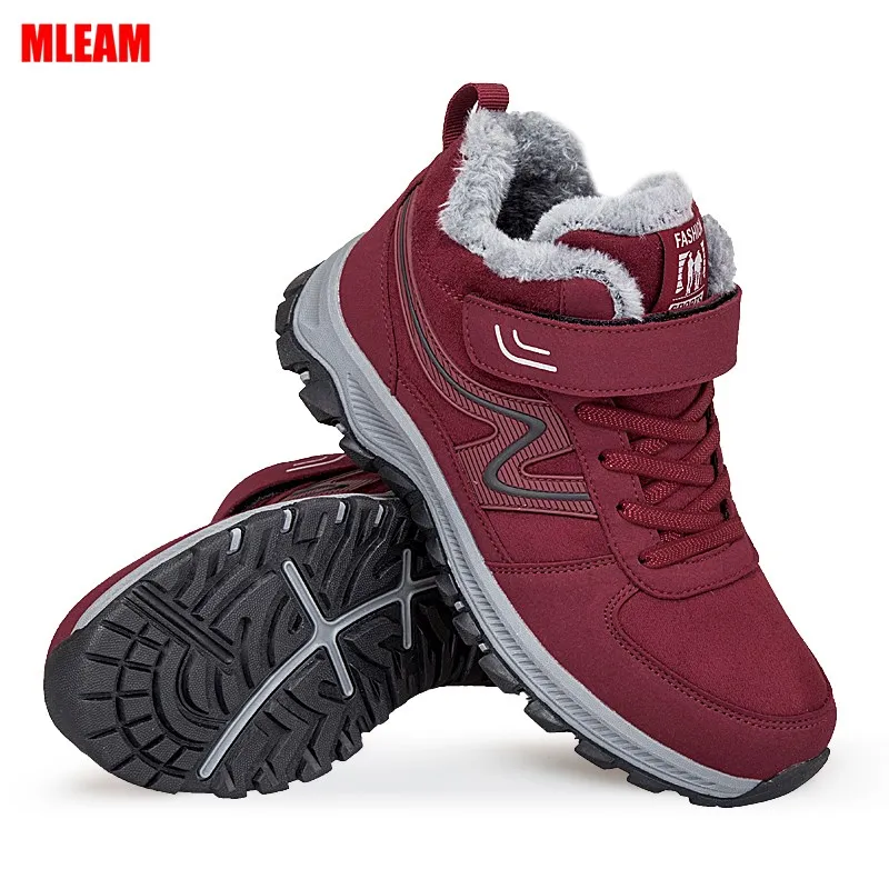 

Кроссовки мужские, с бархатной подкладкой, Нескользящие, теплые, размера плюс, 36-44