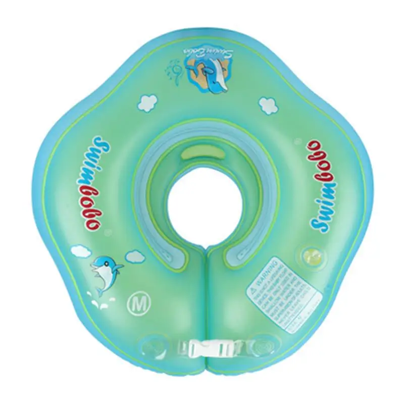 

Baby Swimming Ring Thickened Inflatable Neck Ring Baby Bath With Music Double Airbag Anti-backward Anti-choking Neck Ring