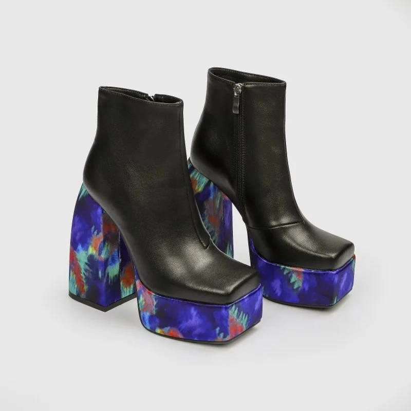 

Women's Boots High Heels Women's Shoes Women's Thick Soled High Heels Party Nightclub High Heels Bare Boots Medium Boots