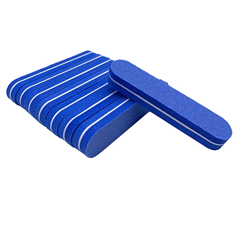 

20 Pcs Blue Sandpaper Nails File 100/180 Washable Buffering Buffer Block Pedicure Manicure Files Nails Professional Accessories