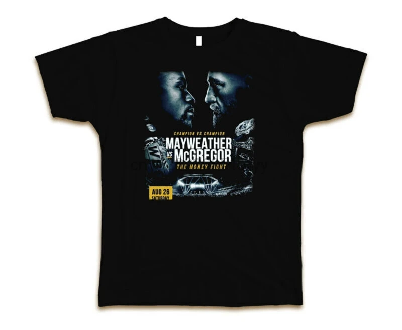 

MAYWEATHER VS MCGREGOR THE MONEY FIGHT MENS T-SHIRT TEE NEW SZ S-3XL - BLACK