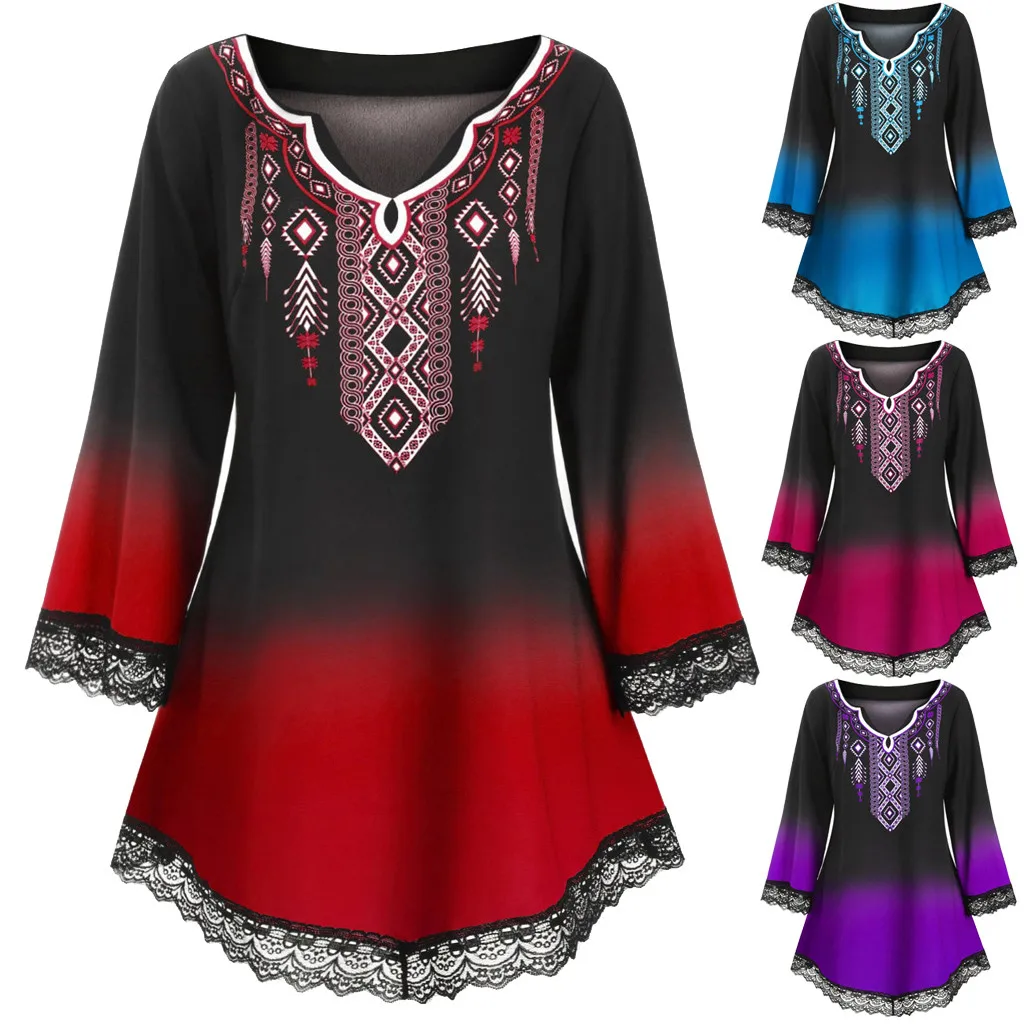 2019 женское Брендовое платье с v образным вырезом и расклешенными рукавами