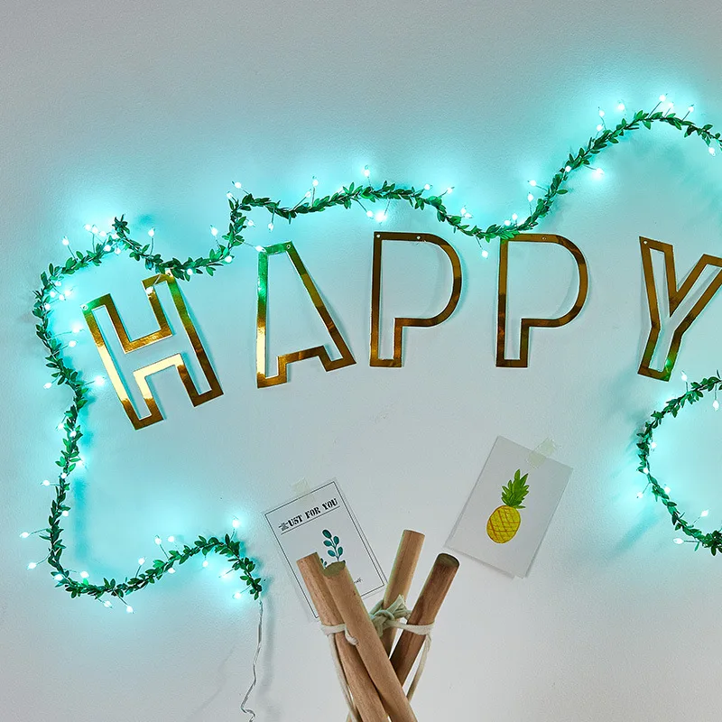 

3M 100 Lights Multicolor USB Remote Lights Rattan Style Curtains Icicle Lights Copper Creative Background for Party Home Decor