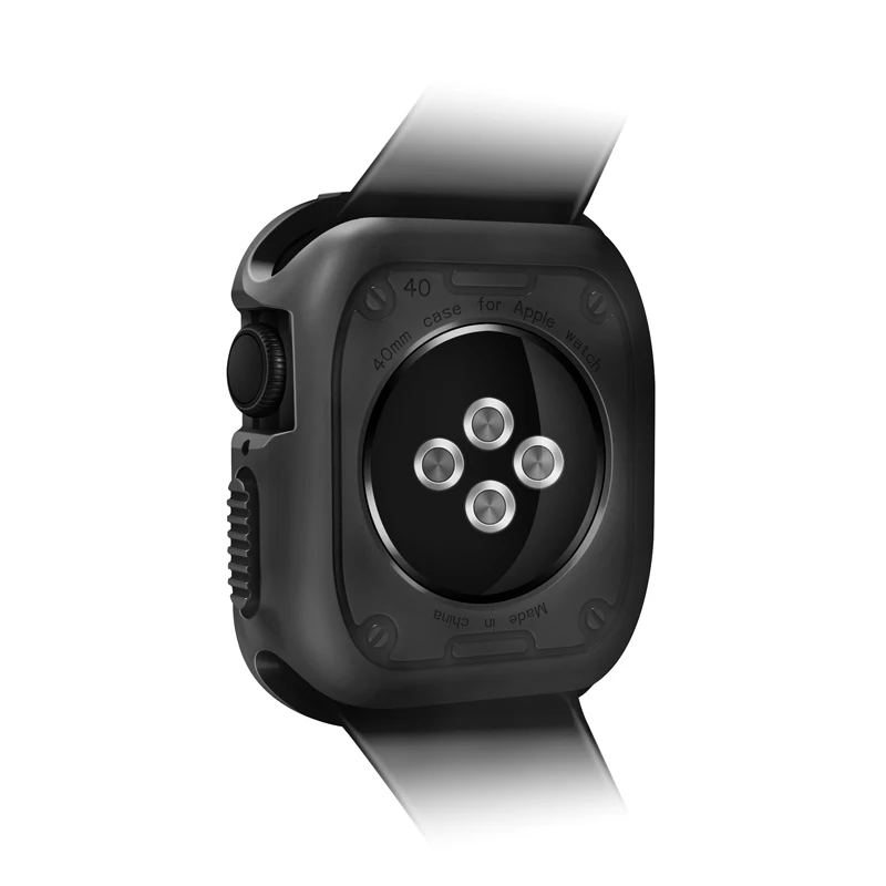 Чехол для apple watch 44 мм 40 45 41 42 прочный защитный чехол iwatch 7/6/5/SE/4/3/2 Мягкий
