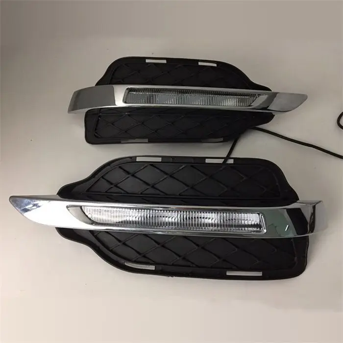 

For Mercedes Benz W204 GLK300 GLK350 GLK500 2013 2014 2015 2016 LED DRL Daytime Running Lights Daylight Fog Lamp