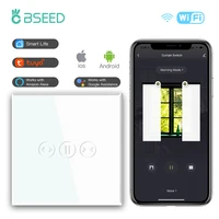 bseed wireless wifi curtains switch single smart touch switch shutter blind switch support tuya google assistant smart life app