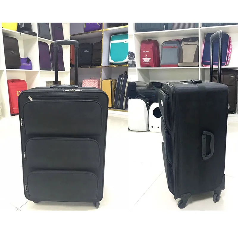 Сверхвместительный чехол на колесиках дорожный Багаж с 3 слоями из ткани Оксфорд