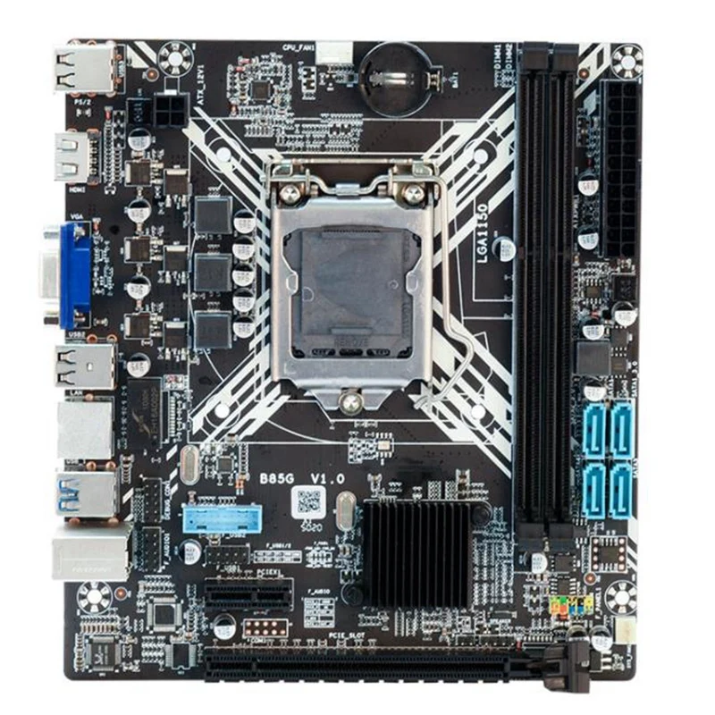 

B85 Computer Motherboard LGA 1150 USB 3.0 Support 2xDDR3 Memory Slot Support PCIE X16 Graphics Card Desktop Motherboard