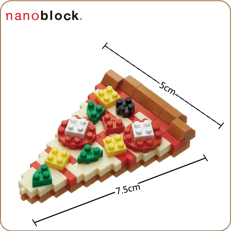 NBC244 Nanoblock пицца Строительные блоки мини Кирпичи Игрушка 160 шт. 12 лет +|Блочные