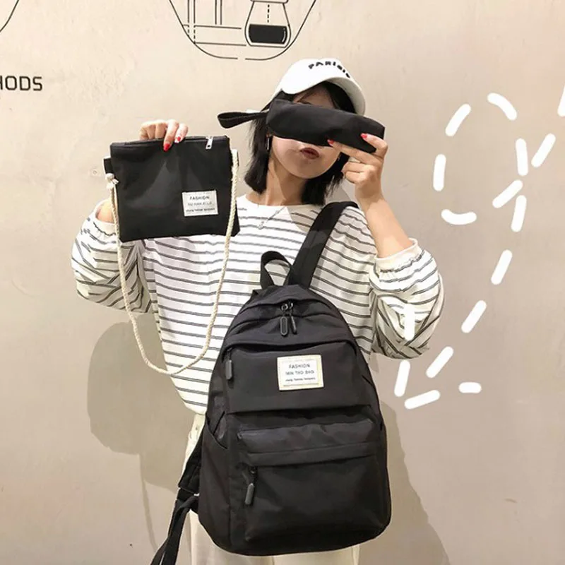 3 шт./комплект водонепроницаемый рюкзак для девочек подростков|Женские рюкзаки| |