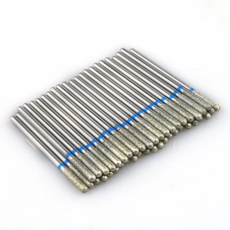 50 шт. набор алмазных вращающихся заусенцев для маникюра Набор сверл ногтей фрез