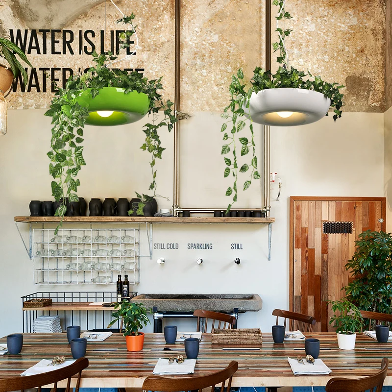Potted Plant Garden Led Pendant Lights Nordic Home Decor Flower Lamp Dining Room Restaurant Hanglamp Lighting Fixtures | Лампы и