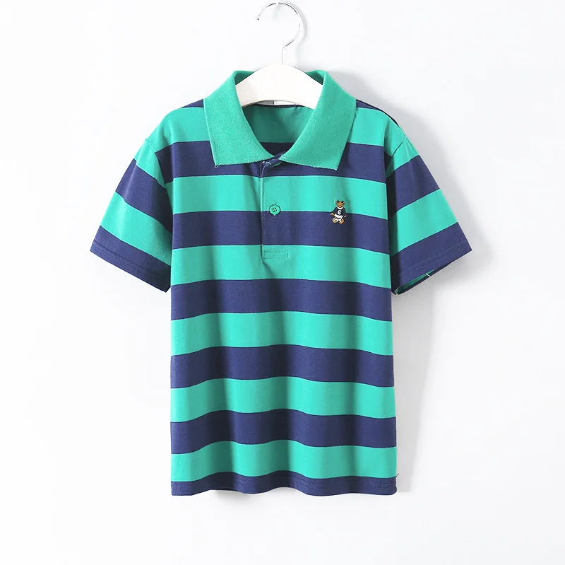 Новинка рубашка с коротким рукавом для мальчиков детские летние хлопковые