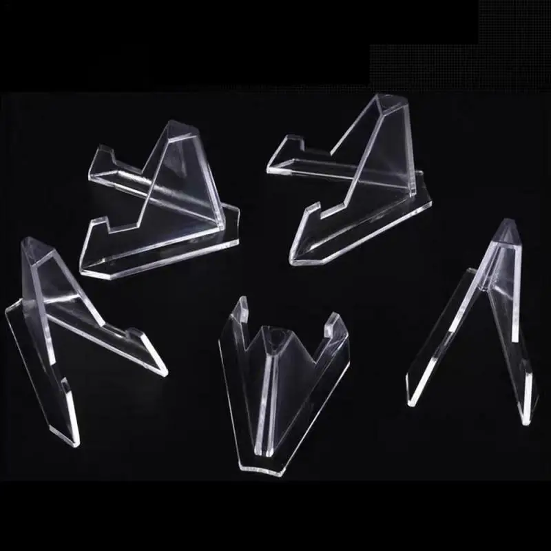 Прозрачная памятная Коллекционная монета 54x35 мм 5 шт./лот треугольная подставка