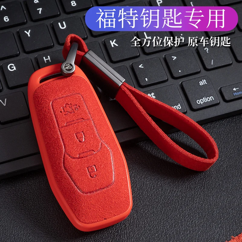 

TPU Car Remote Key Full Cover Case Keychain For Ford Focus 3 4 ST Mondeo 5 MK5 Fiesta Ecosport Kuga MK3 MK4 Key Shell Holder