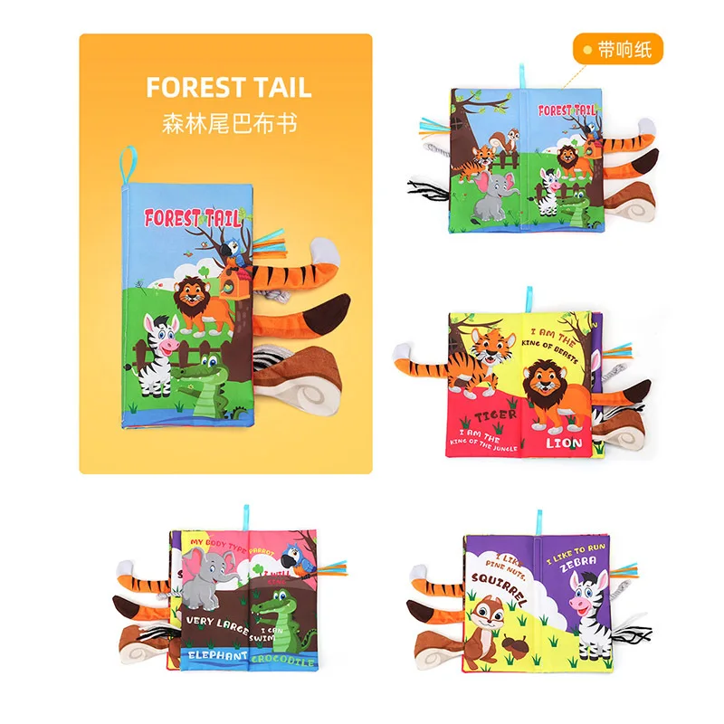 Детские игрушки детская книга для раннего развития тканевые книги детей