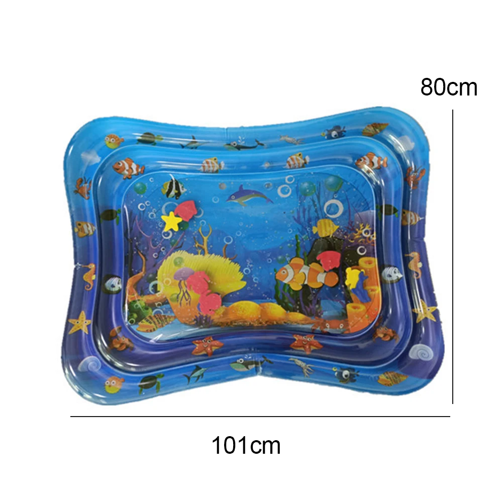 

Baby Inflatable Cartoon Marine Creature Recognition Water Pad Play Mat Cushion