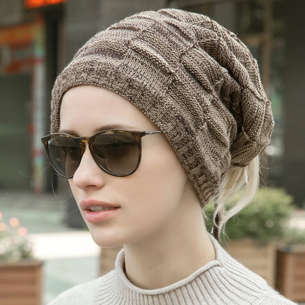 

Unisex Multifunctional Drawstring Knit Ski Hat Woman Men Outdoor Snow Beanie Skull Caps Unisex Beanie Bonnets for Women