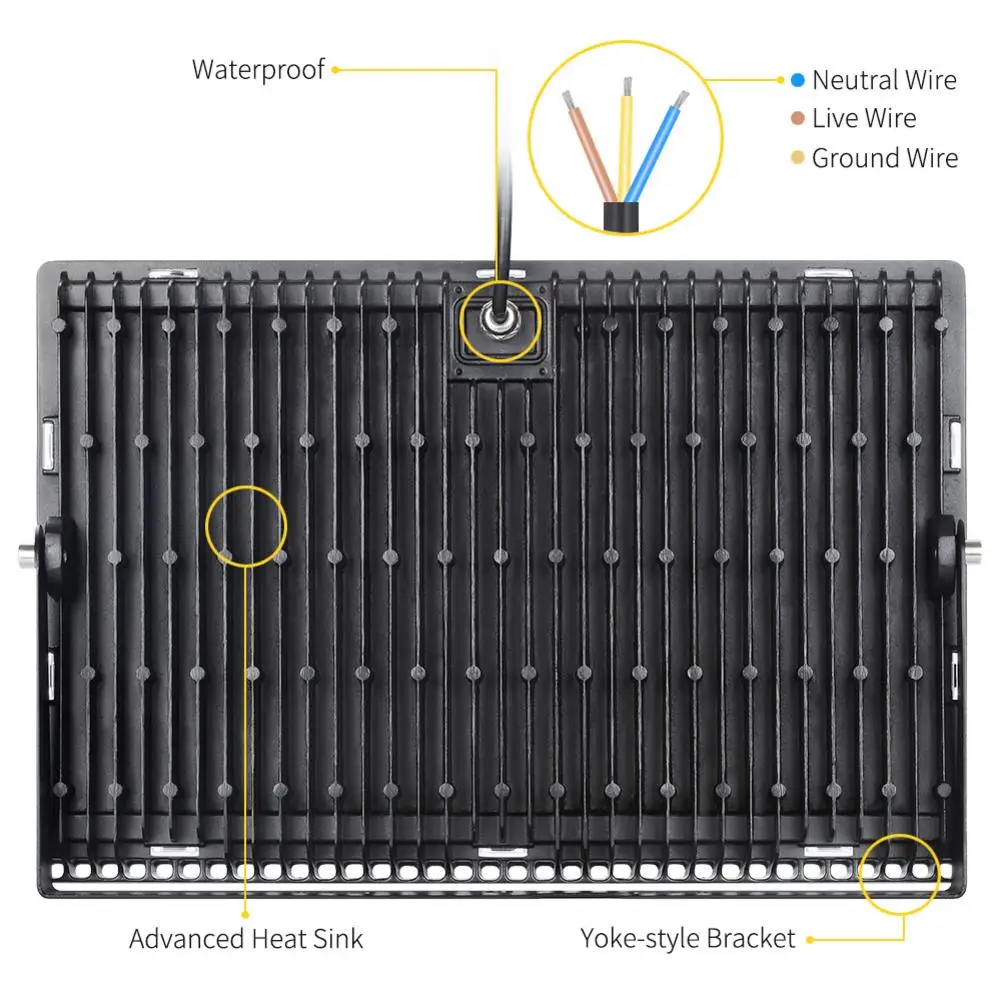 Warm white 1 шт ультратонкий Светодиодный прожектор светильник 300W Светодиодный прожектор светильник 220V 300 Вт Светодиодный точечный светильник на открытом воздухе светильник ing IP65 Водонепроницаемый Прямая поставка - Испускаемый цвет: Warm white